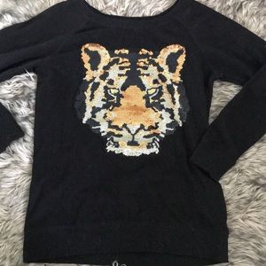 Sequin Tiger sweatshirt